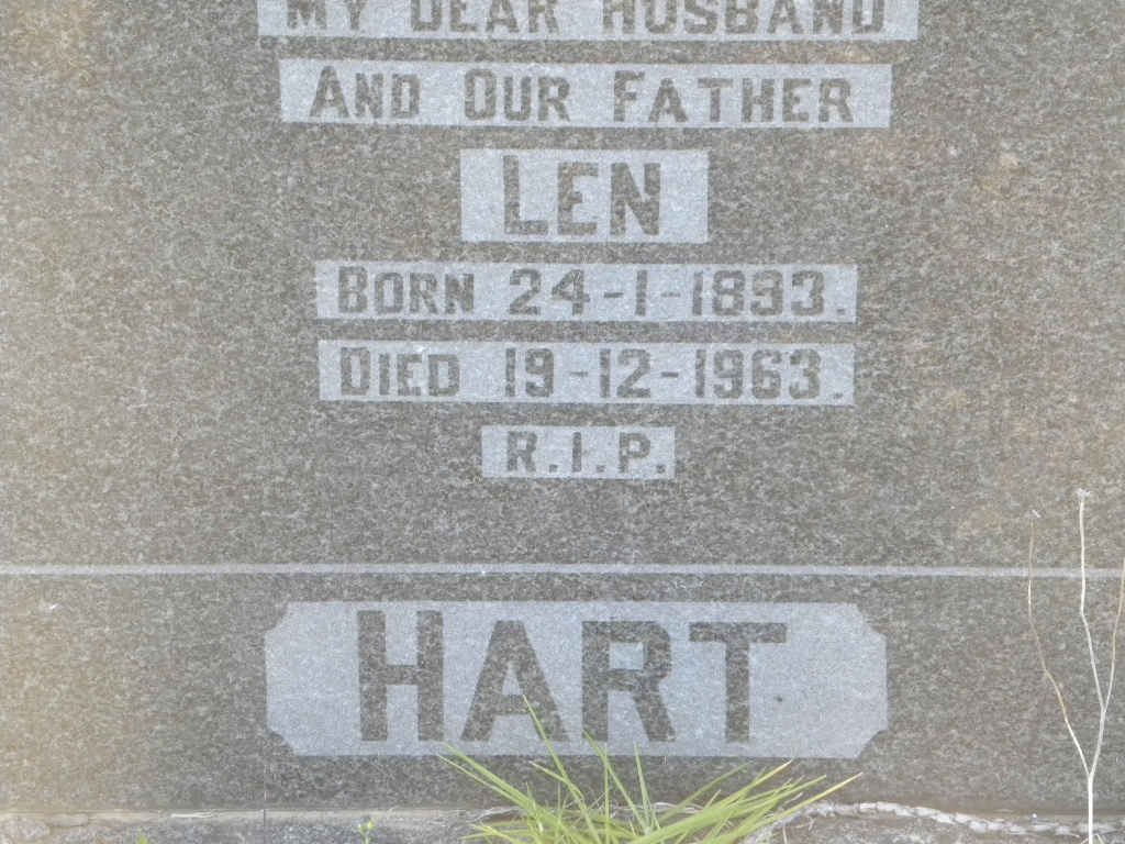 HART Len 1893-1963