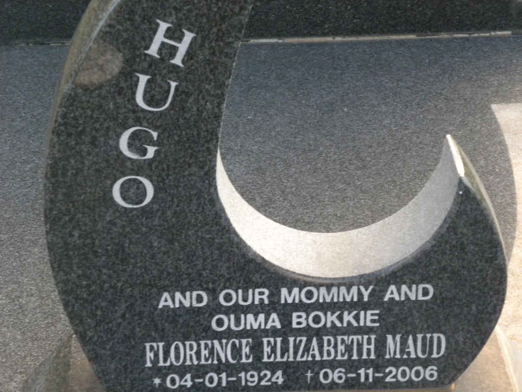 HUGO Florence Elizabeth Maud 1924-2006