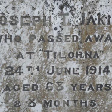 JAKINS Joseph T. -1914
