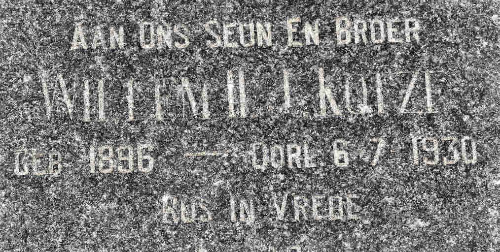 KOTZE Willem H. 1896-1930