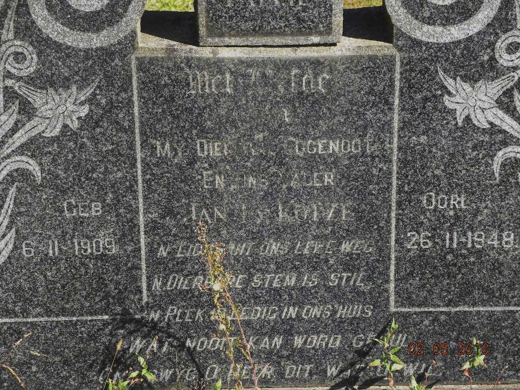 KOTZE Jan 1909-1948