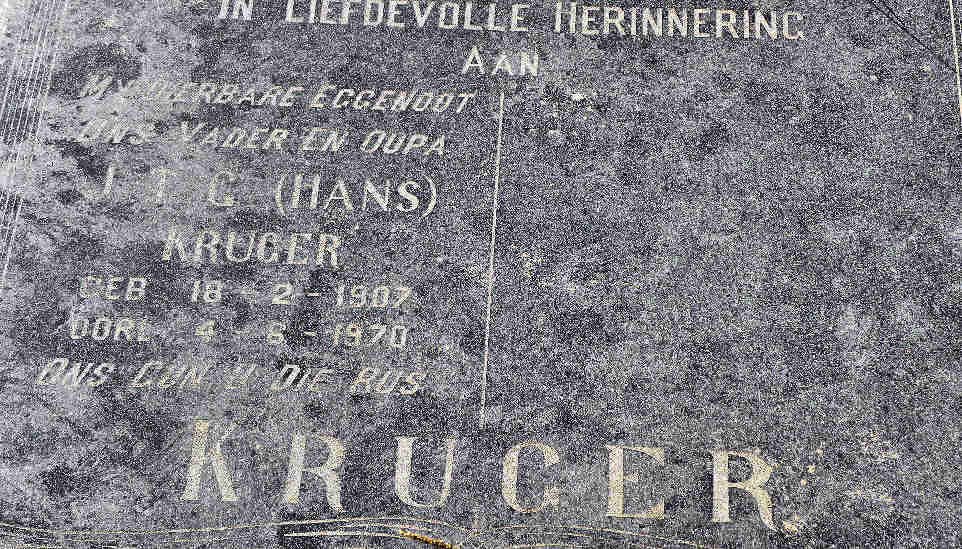 KRUGER J.T.G. 1907-1970