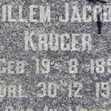 KRUGER Willem Jacobus 1851-1924