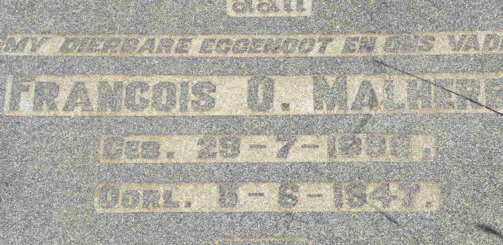 MALHERBE Francois O. 1899-1947