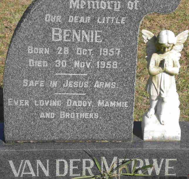 MERWE Bennie, van der 1957-1959