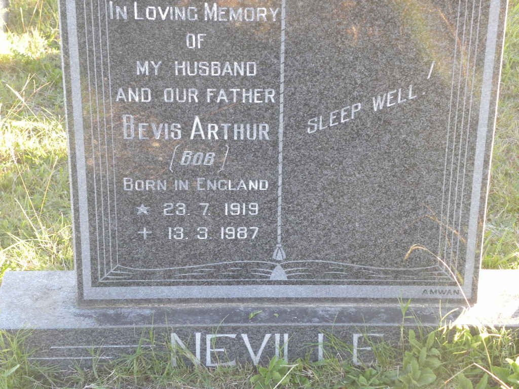 NEVILLE Bevil Arthur 1919-1987