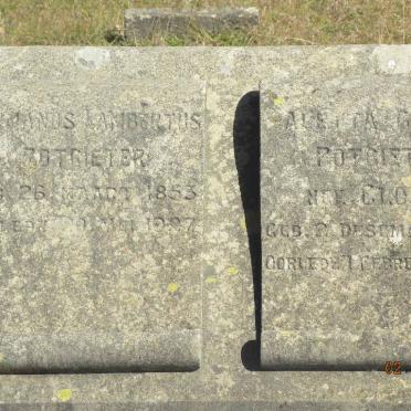 POTGIETER Hermanus Lambertus 1853-1927 &amp; Aletta Gesina CLOETE 1857-1923