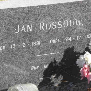 ROSSOUW Jan 1881-1968