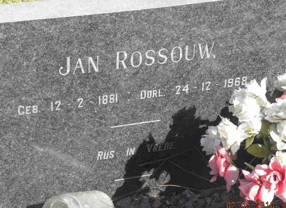 ROSSOUW Jan 1881-1968