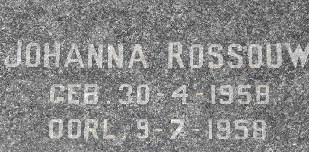 ROSSOUW Johanna 1958-1958
