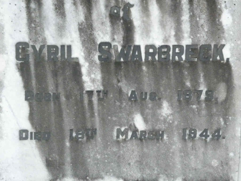 SWARBRECK Cyril 1879-1944