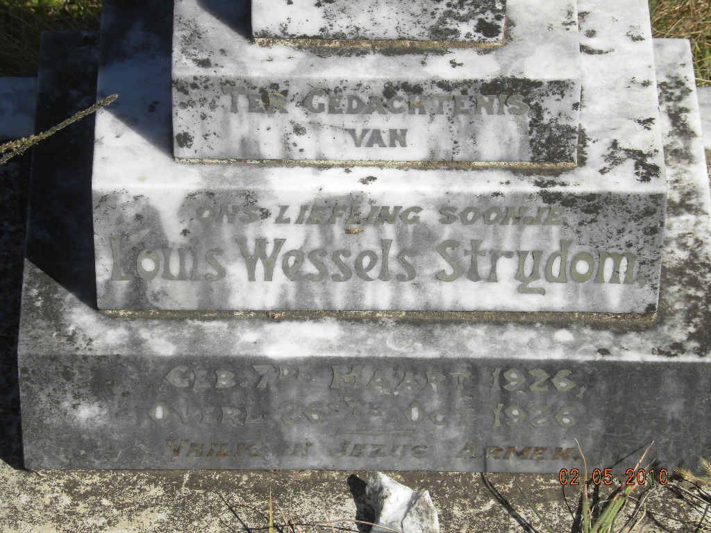STRYDOM Louis Wessel 1926-1926