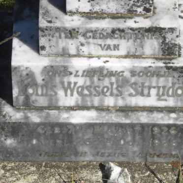 STRYDOM Louis Wessel 1926-1926