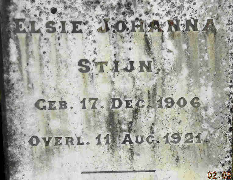 STIJN Elsie Johanna 1906-1921