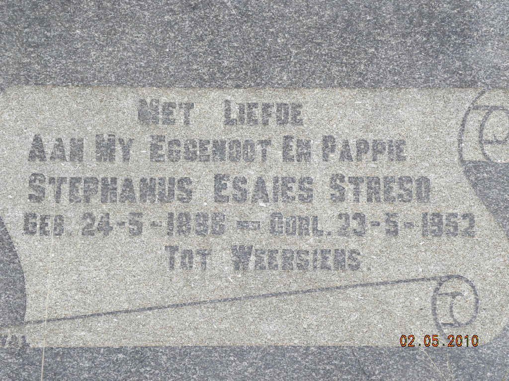 STRESO Stephanus Esaies 1888-1952