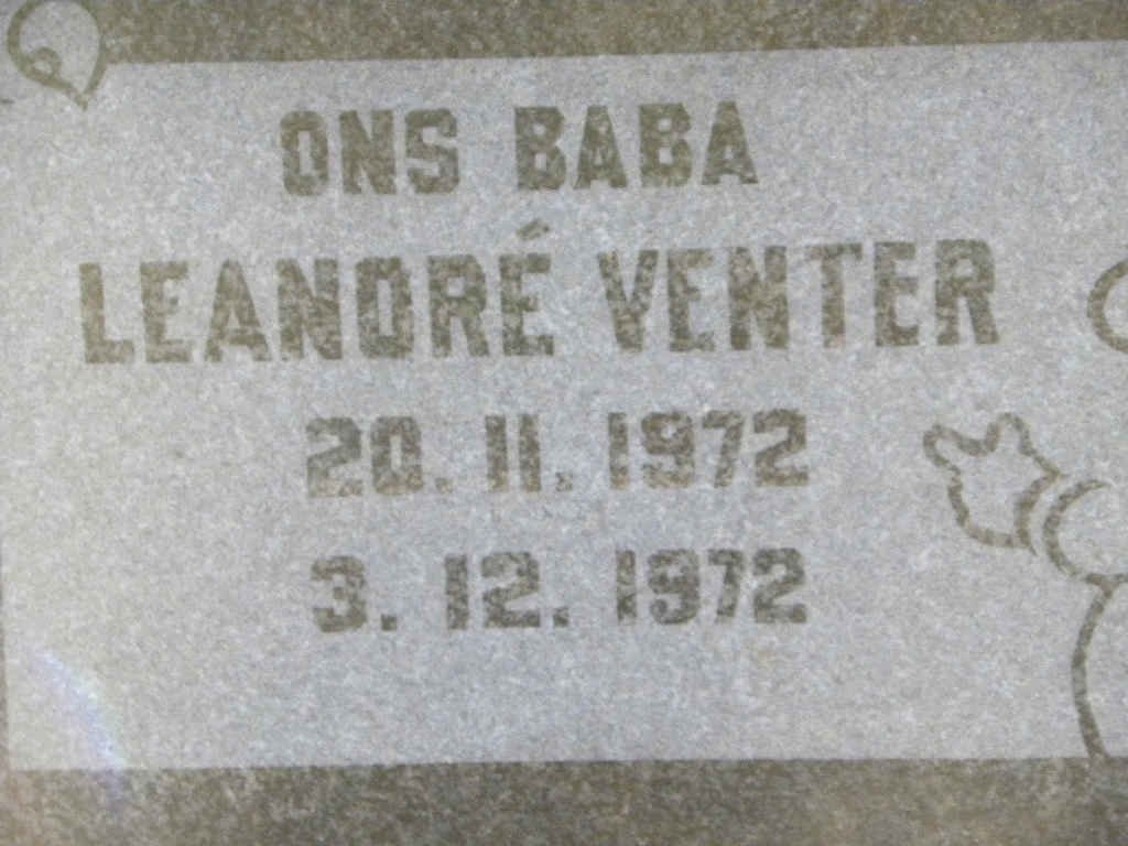 VENTER Leandre 1972-1972