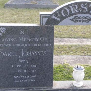 VORSTER Sarel Johannes 1925-1987