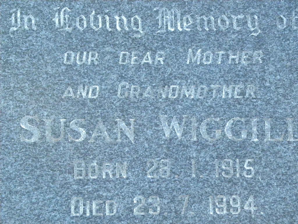 WIGGIL Susan 1915-1994
