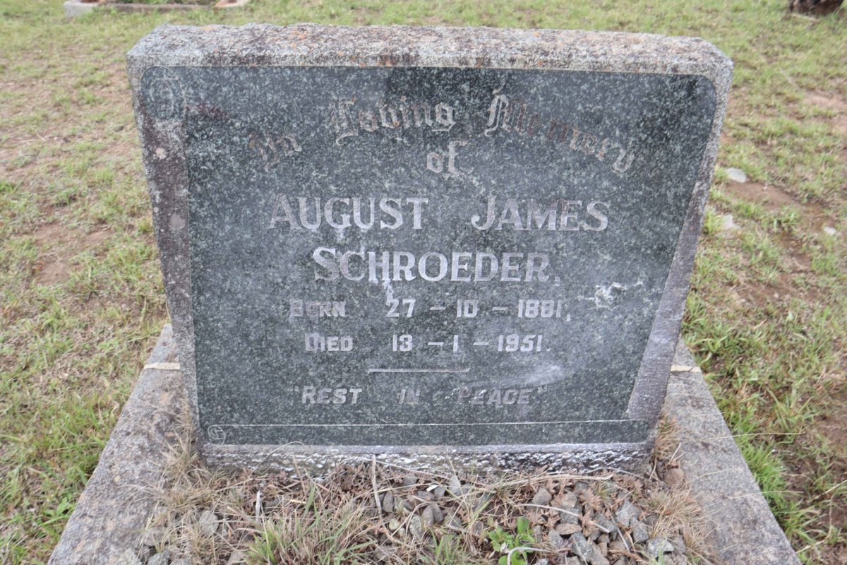 SCHROEDER August James 1881-1951