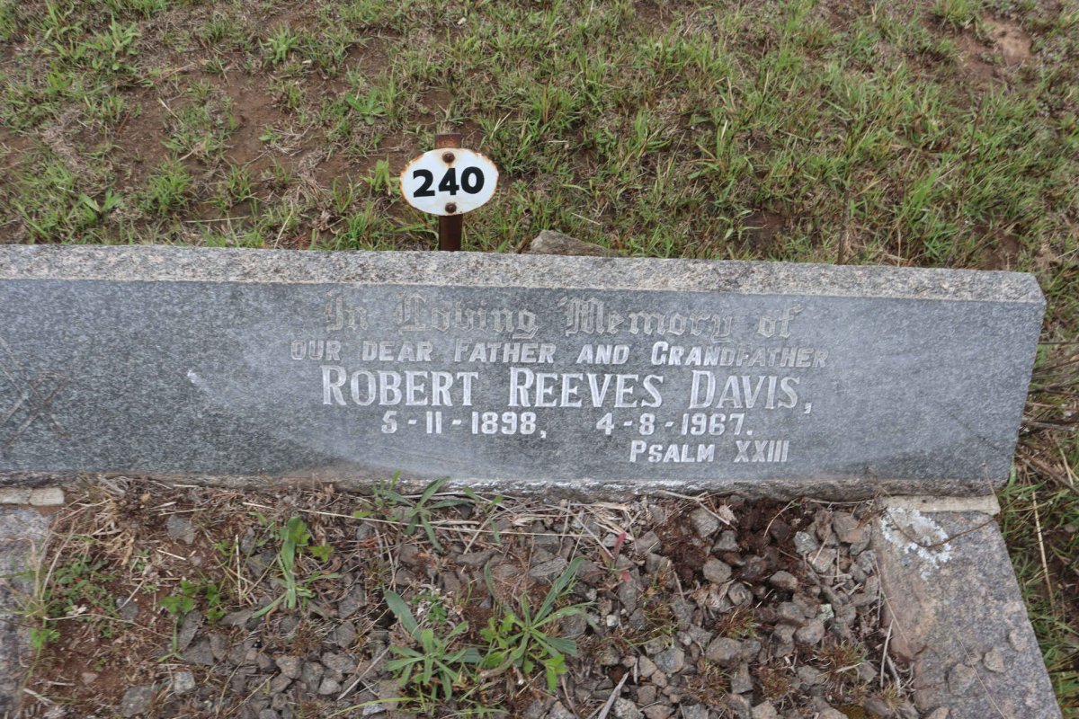 DAVIS Robert Reeves 1898-1967