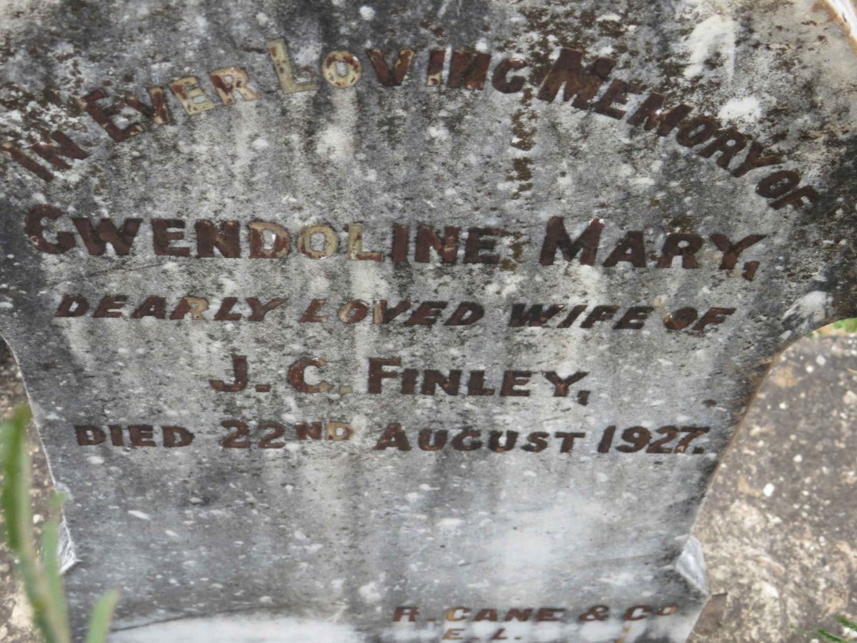 FINLEY Gwendoline Mary -1927