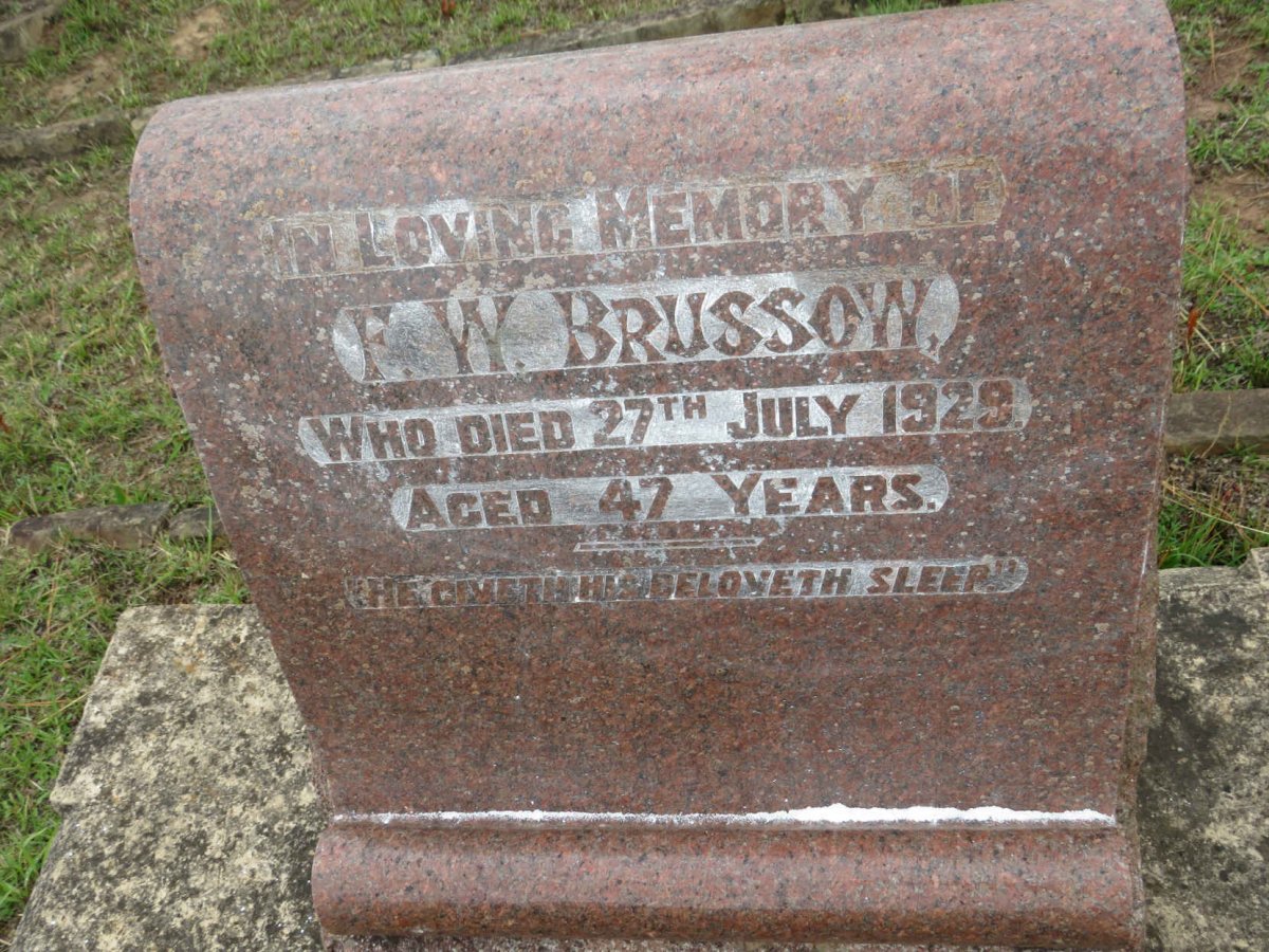 BRUSSOW F.W. -1929