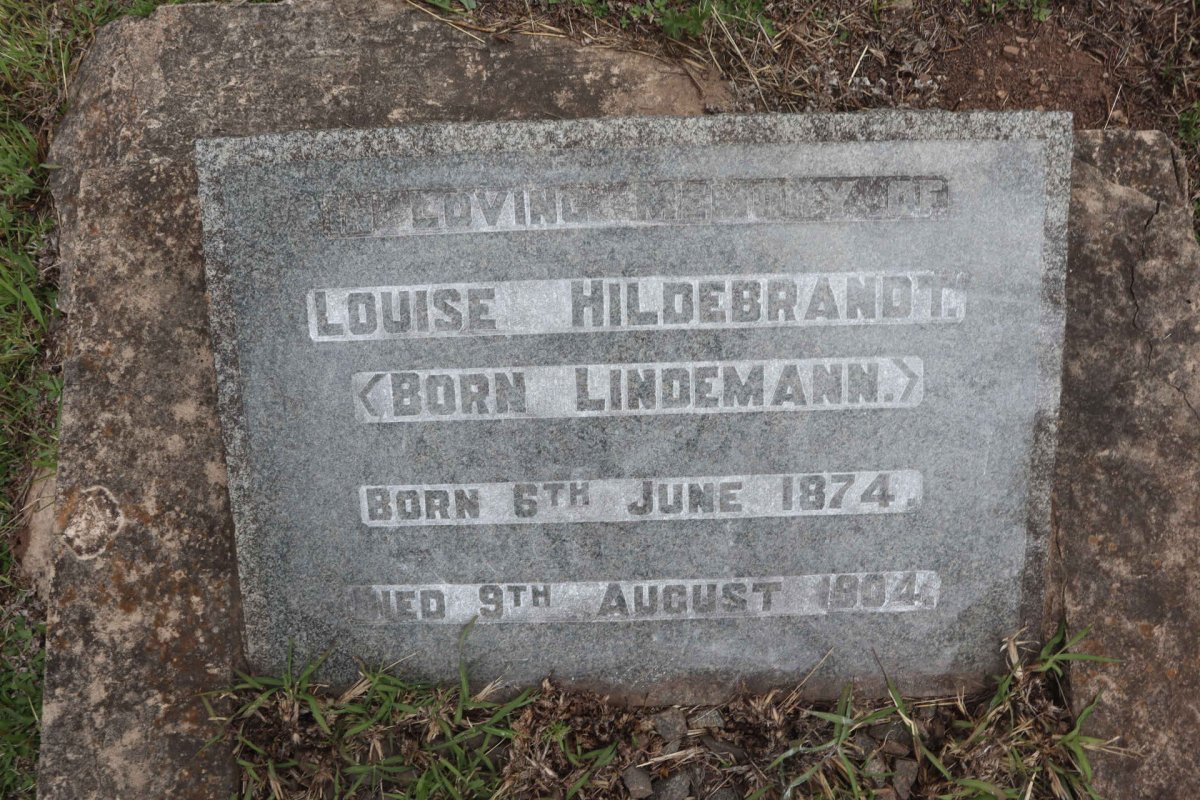 HILDEBRANDT Louise nee LINDEMANN 1874-1904