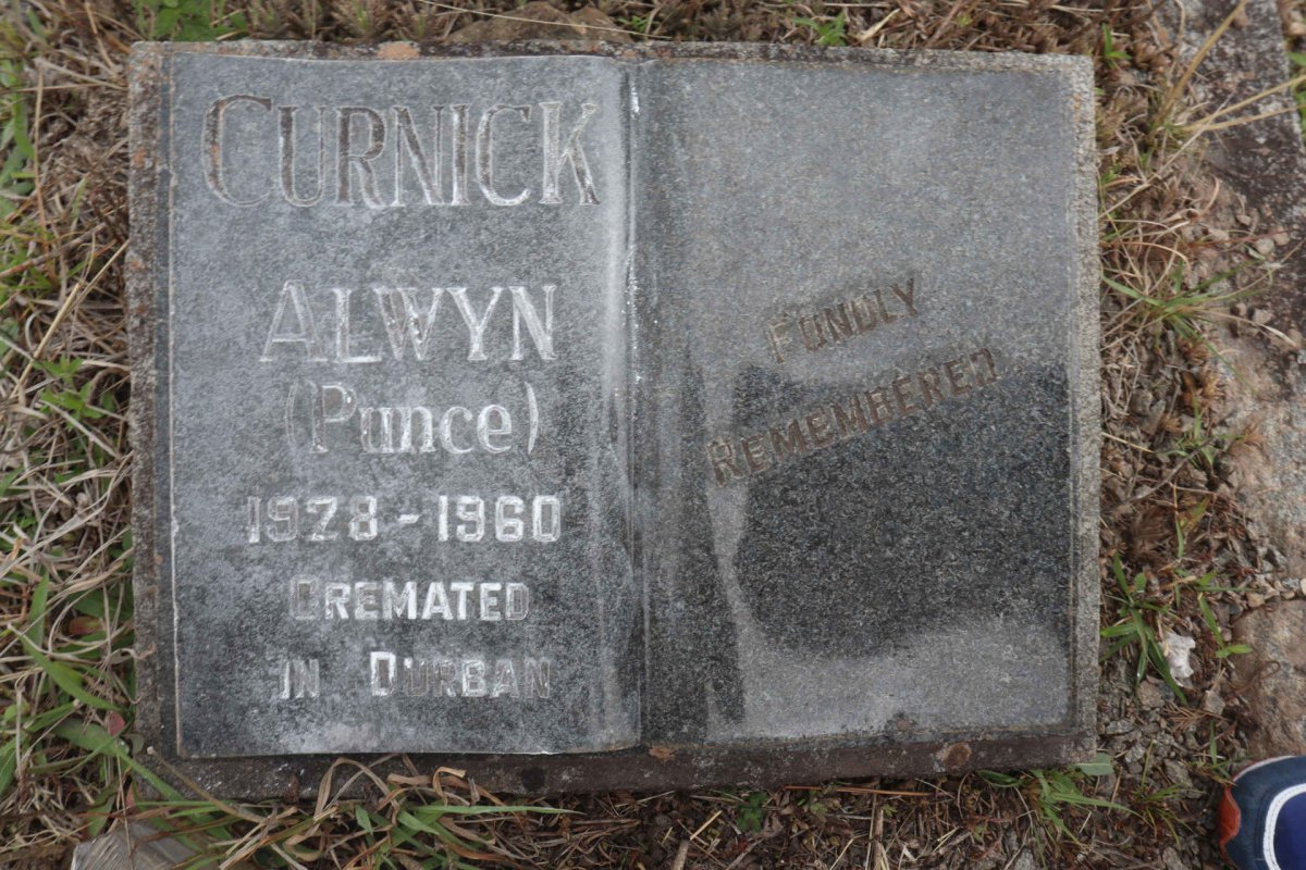 CURNICK Alwyn 1928-1960