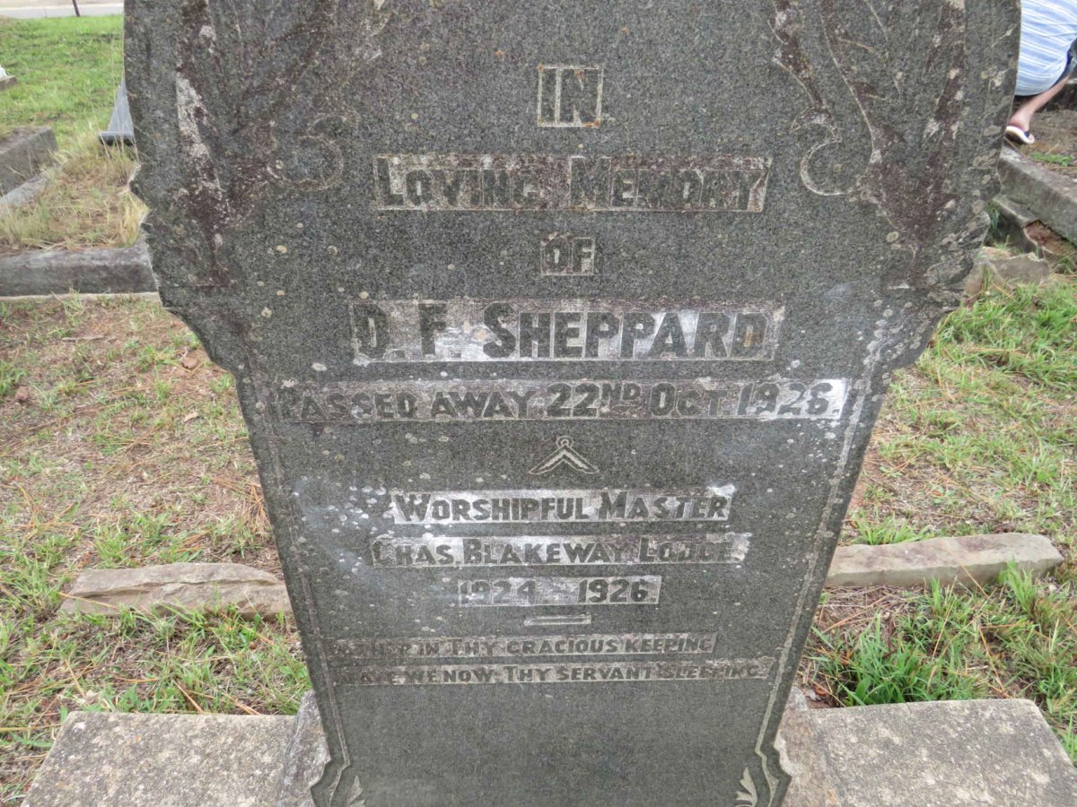 SHEPPARD D.F. -1926