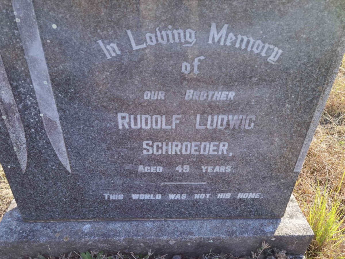 SCHROEDER Rudolf Ludwig