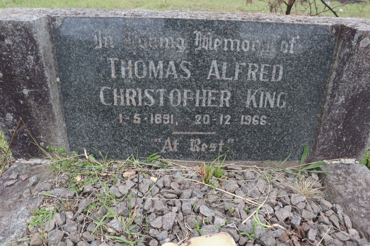 KING Thomas Alfred Christopher 1891-1966