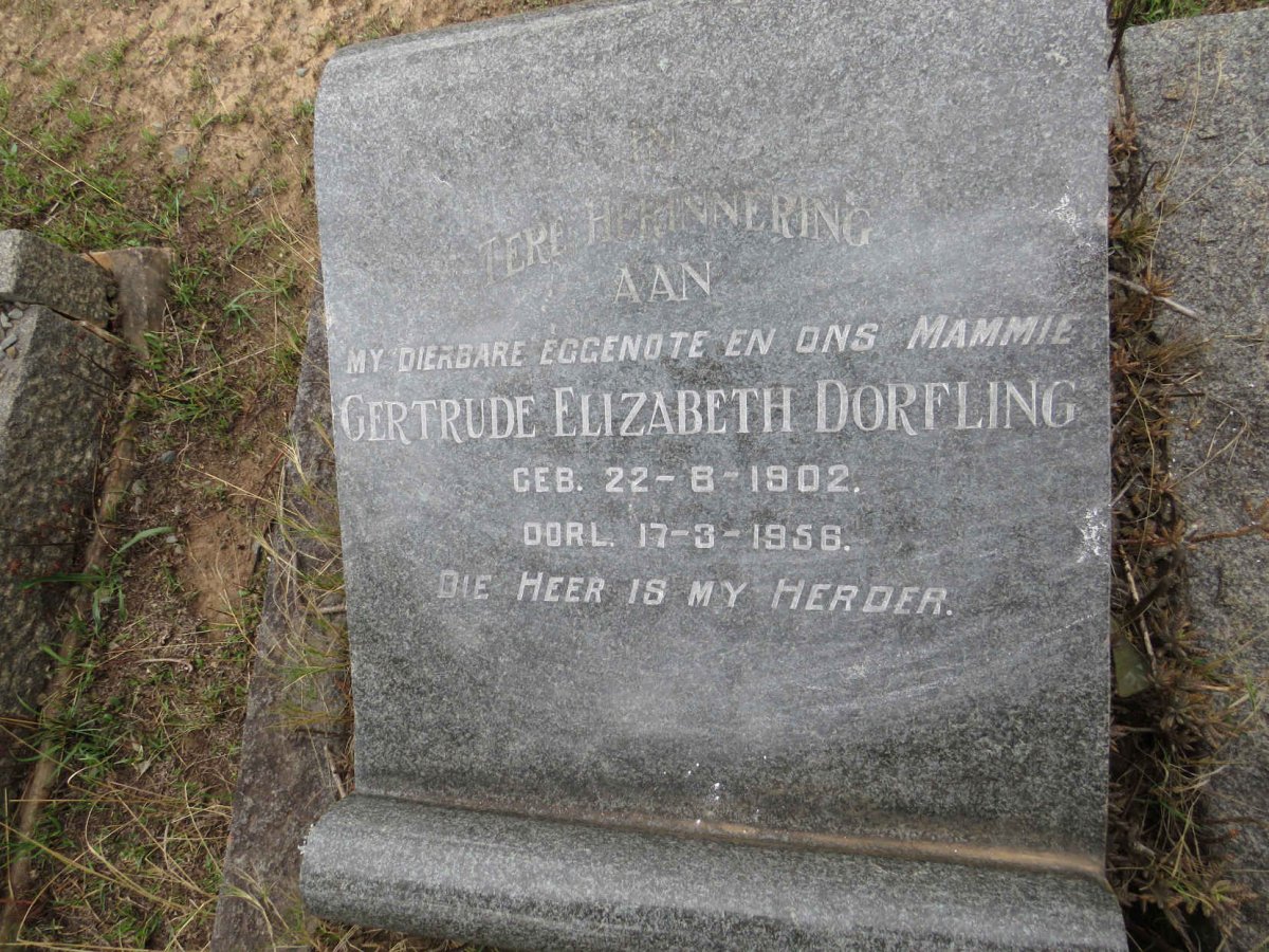 DORFLING Gertrude Elizabeth 1902-1956