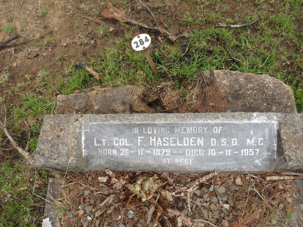 HASELDEN F. 1879-1957