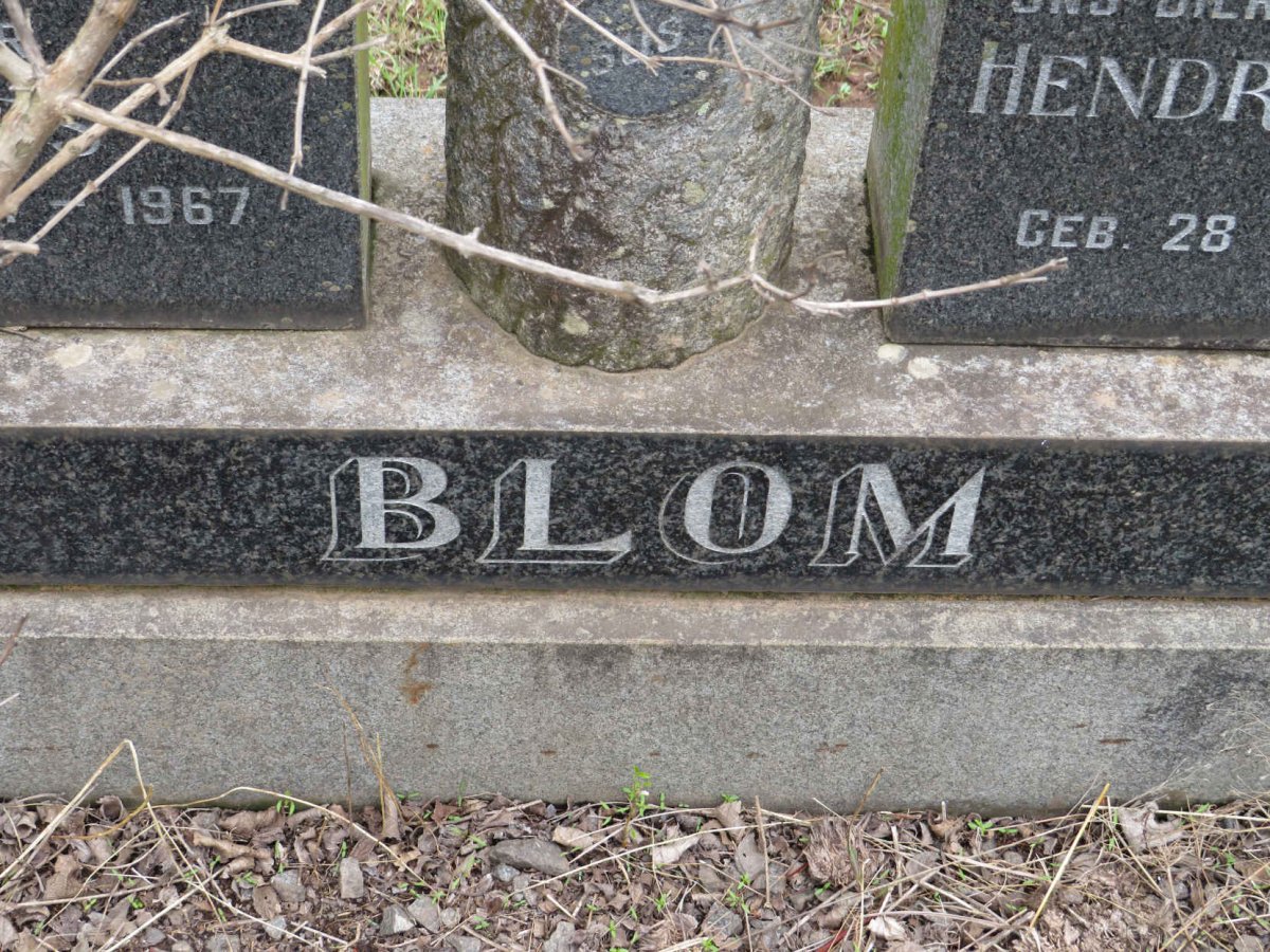 BLOM Gert Johannes 1886-1967 &amp; Hendrika Johanna FOXCROFT 1911-