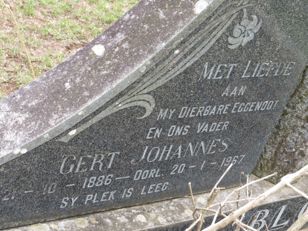 BLOM Gert Johannes 1886-1967