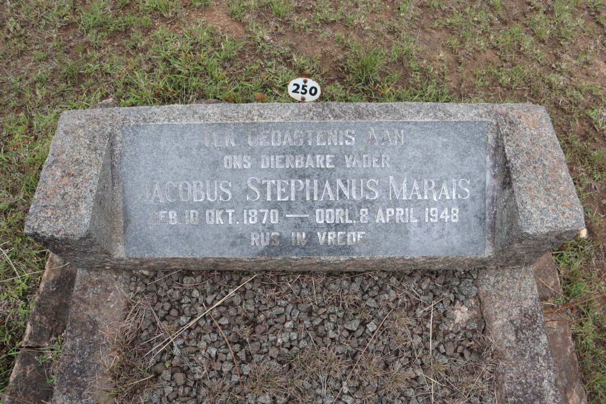 MARAIS Jacobus Stephanus 1870-1948