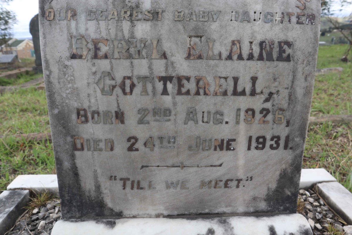 COTTERELL Beryl Elaine 1926-1931