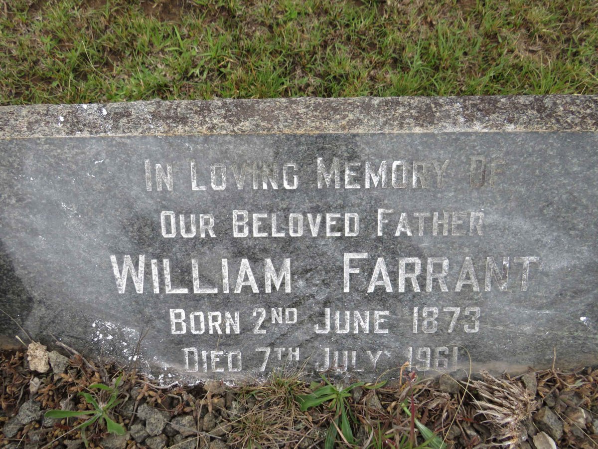 FARRANT William 1873-1961