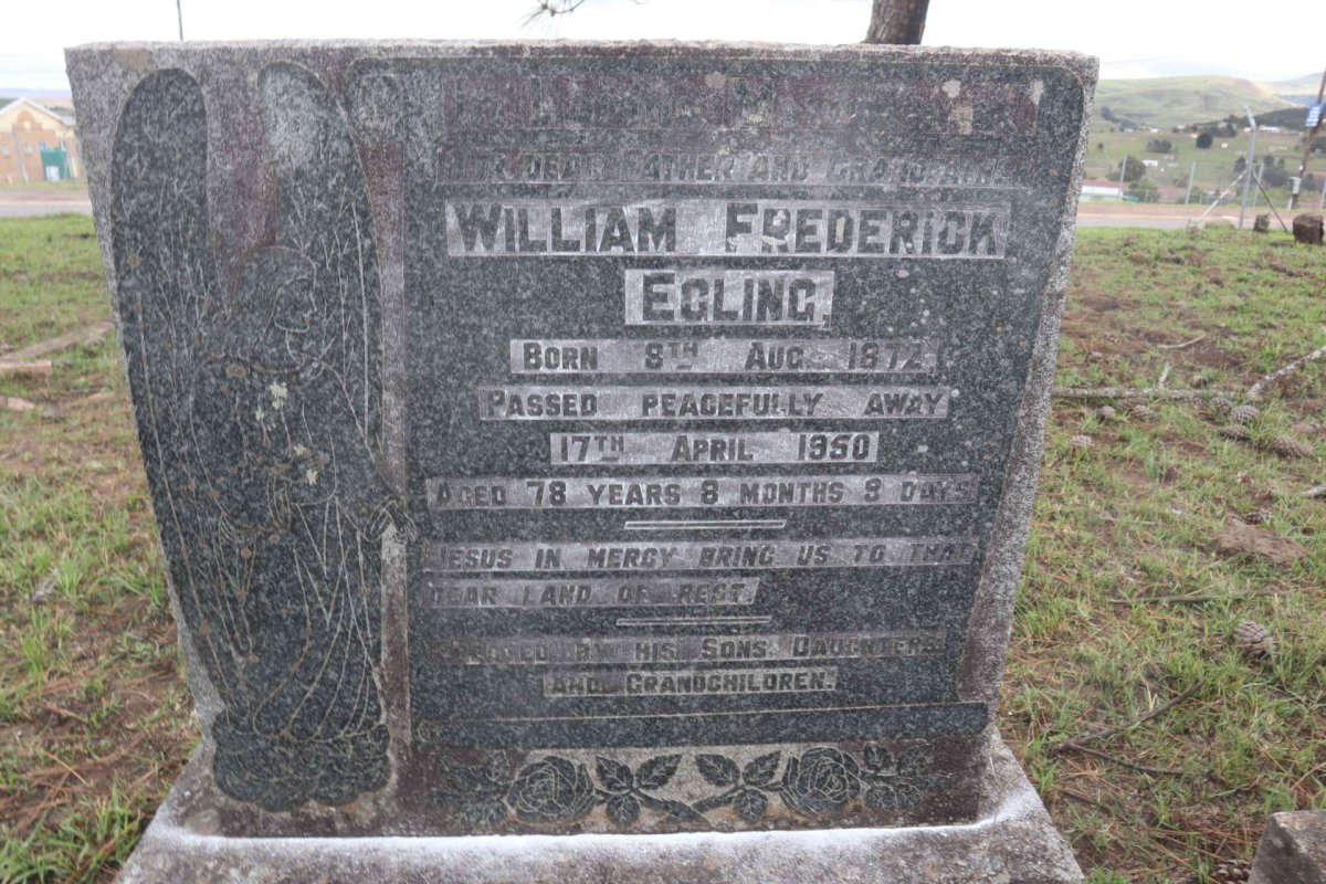 EGLING William Frederick 1872-1950