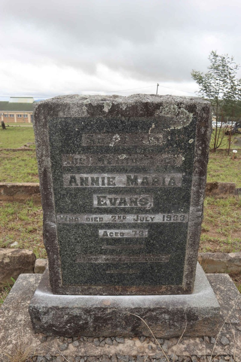 EVANS Annie Maria -1933