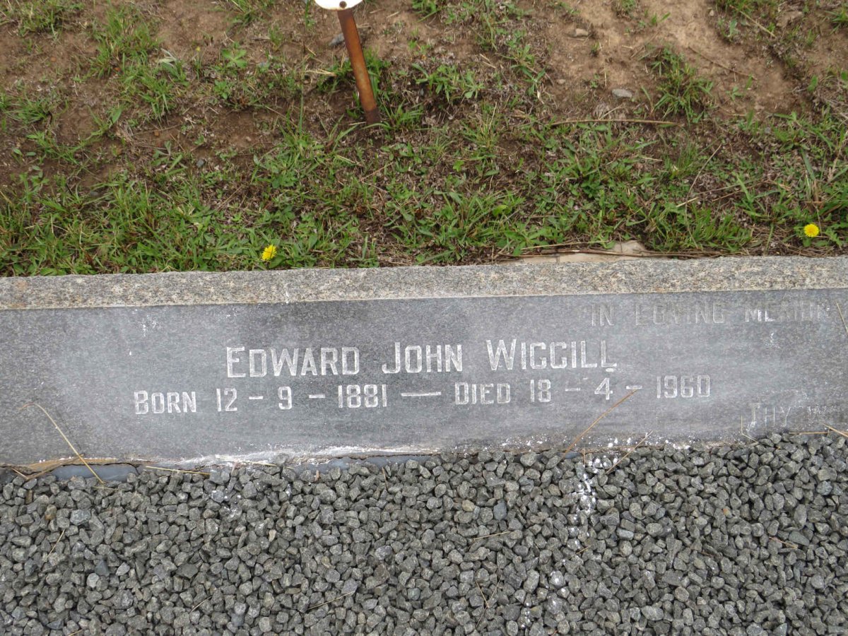 WIGGILL Edward John 1881-1960