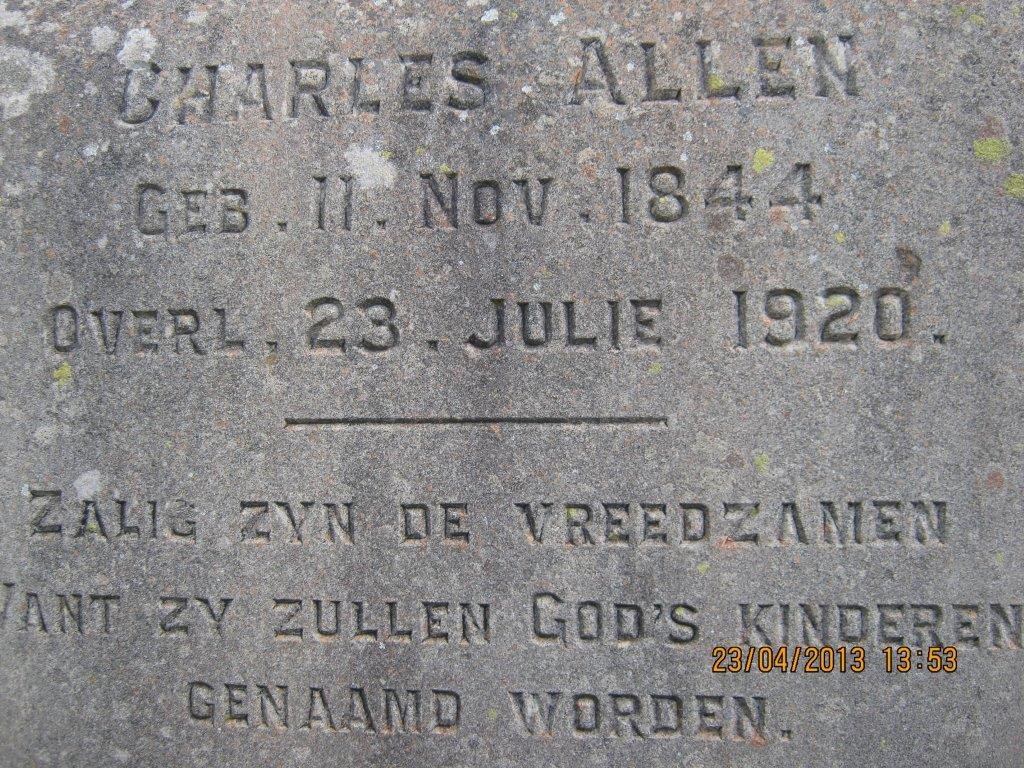 ALLEN Charles 1844-1920