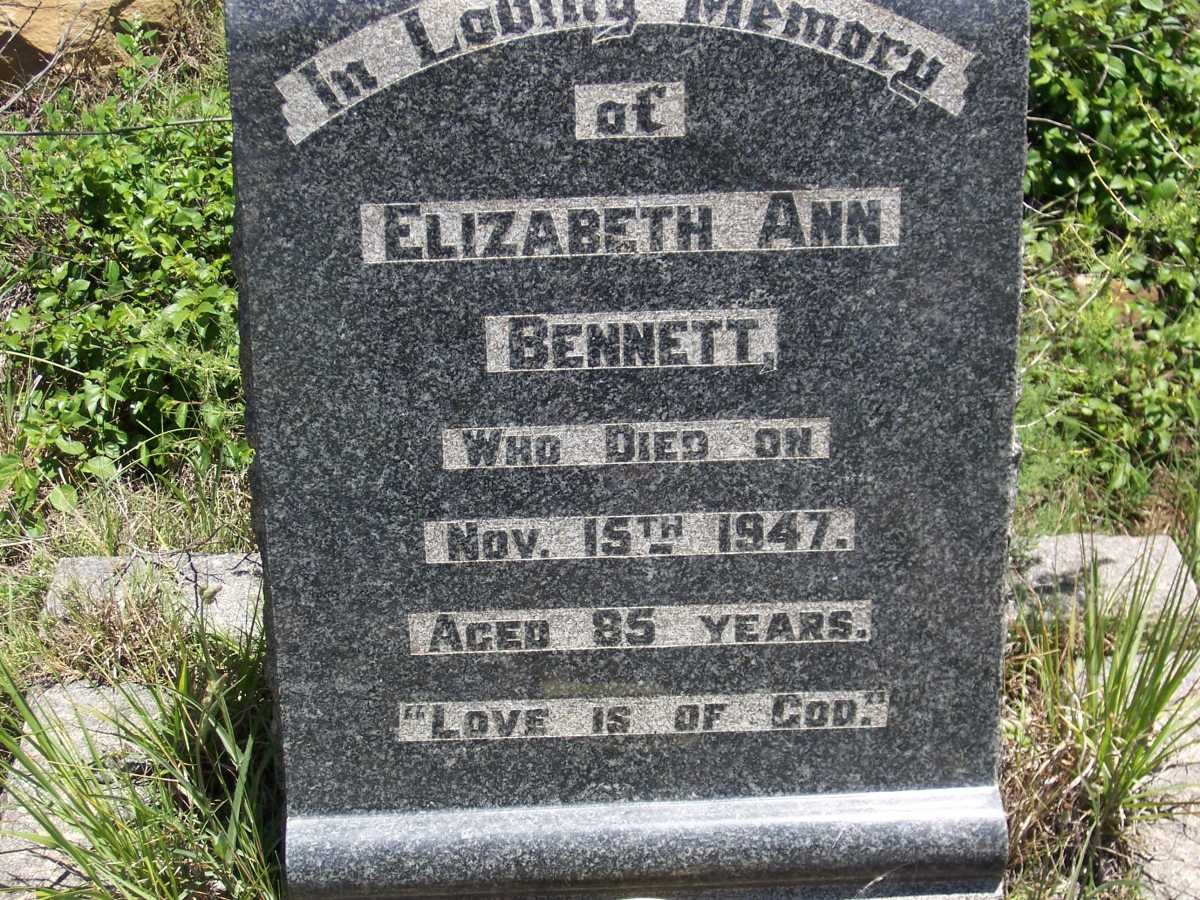 BENNETT Elizabeth Ann -1947