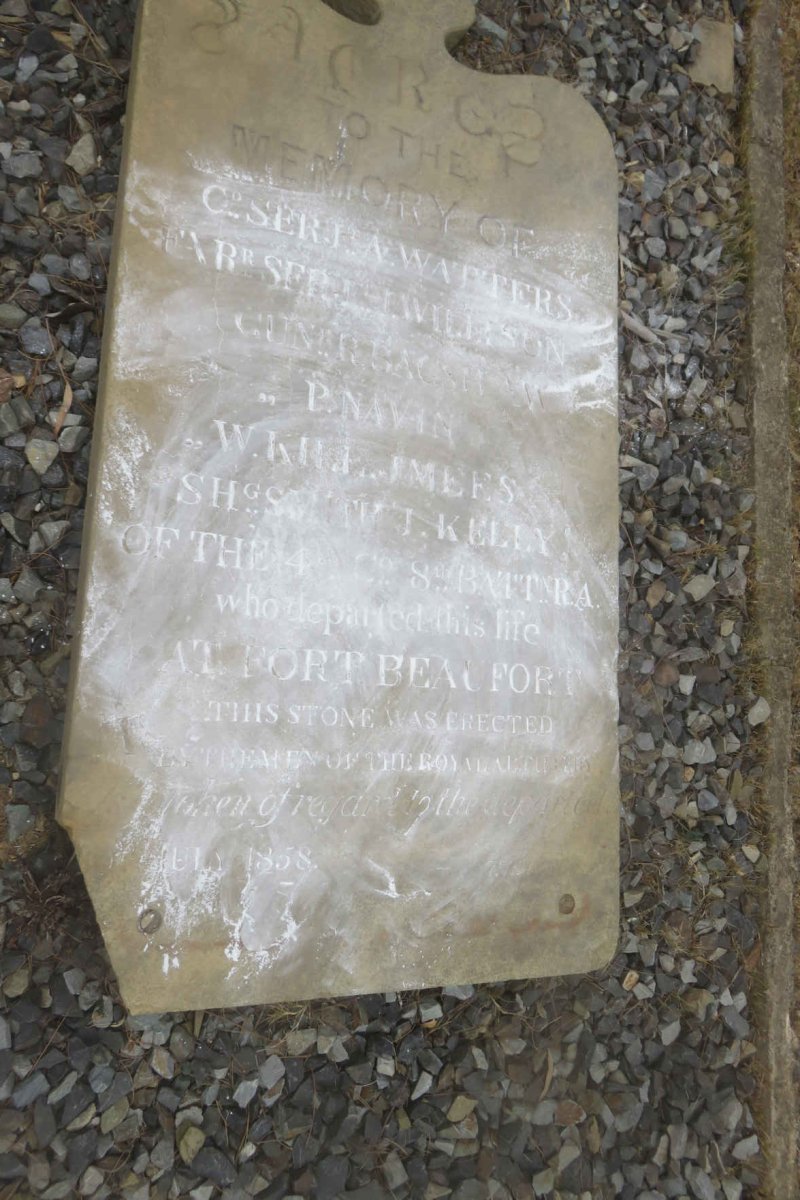 2. Soldiers' memorial stone - erected July 1858