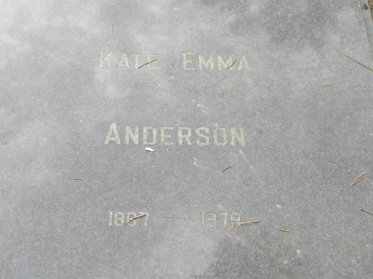 ANDERSON Kate Emma 1887-1979