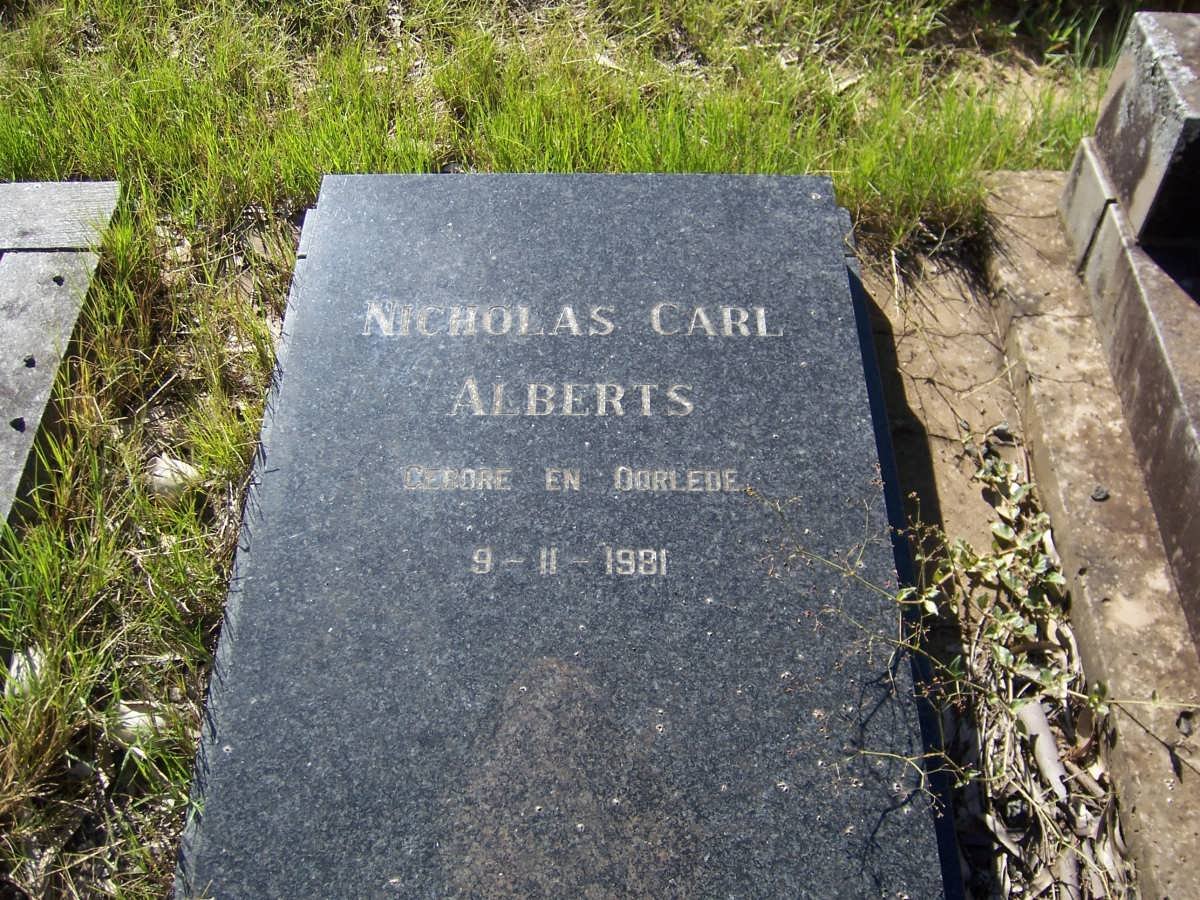 ALBERTS Nicolas Carl 1981-1981
