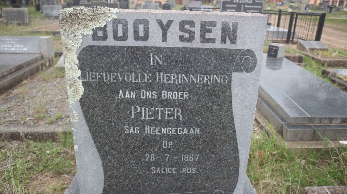 BOOYSEN Pieter -1967