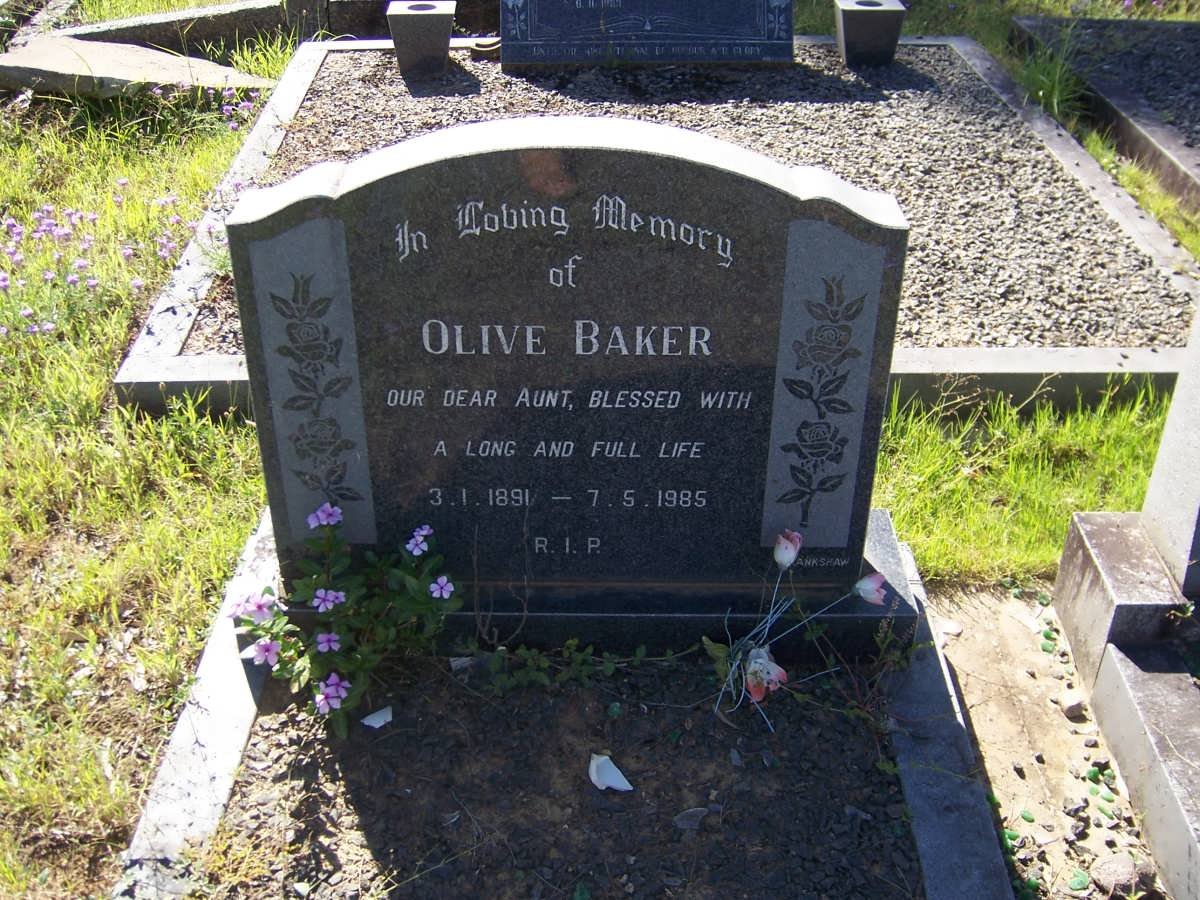 BAKER Olive 1891-1985