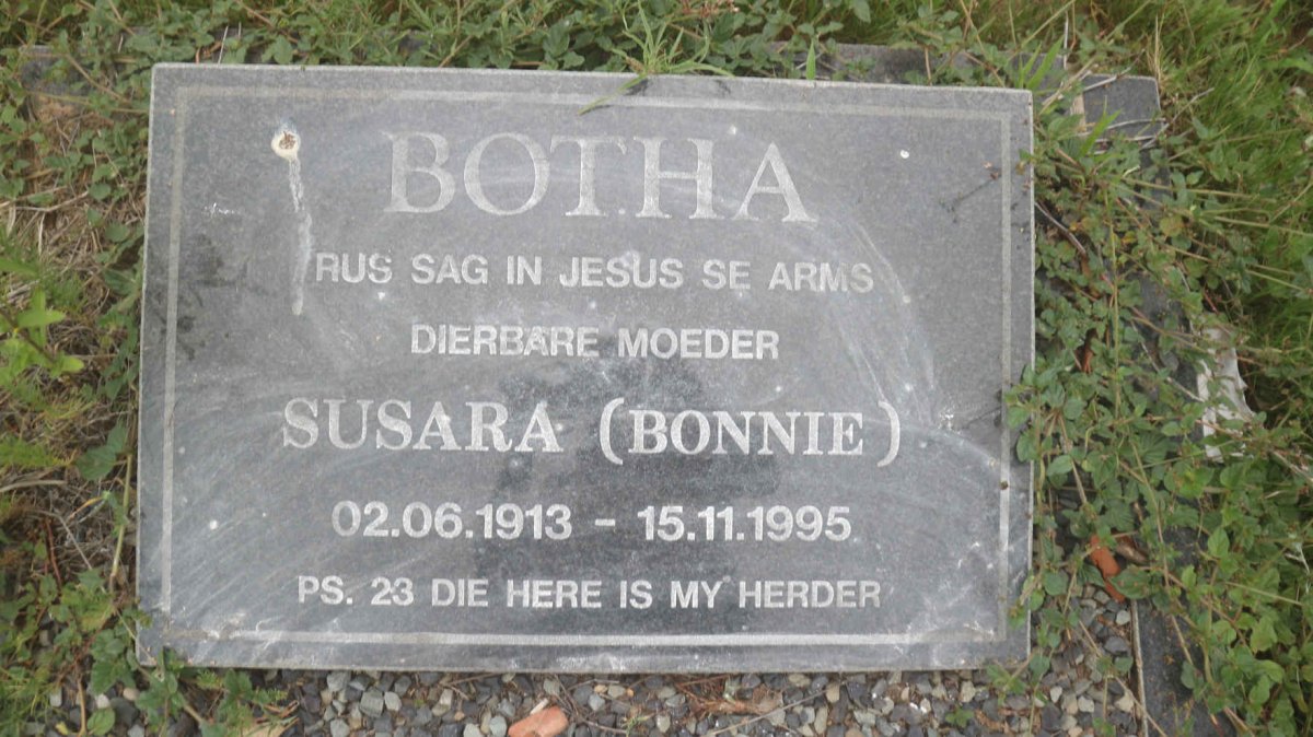BOTHA Susara 1913-1995