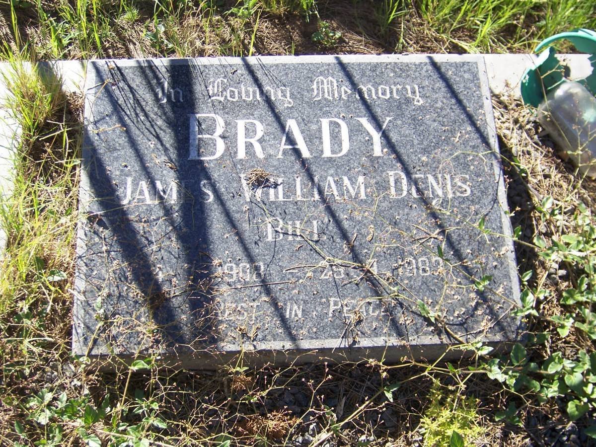 BRADY James William Denis 1908-1983